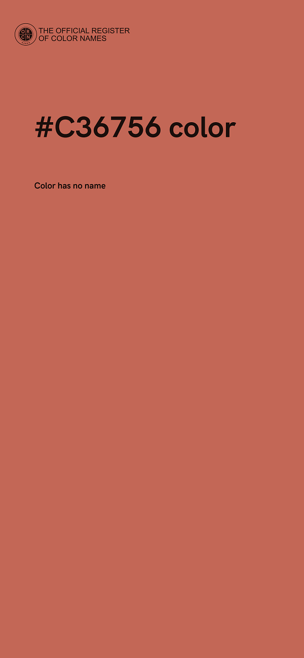 #C36756 color image