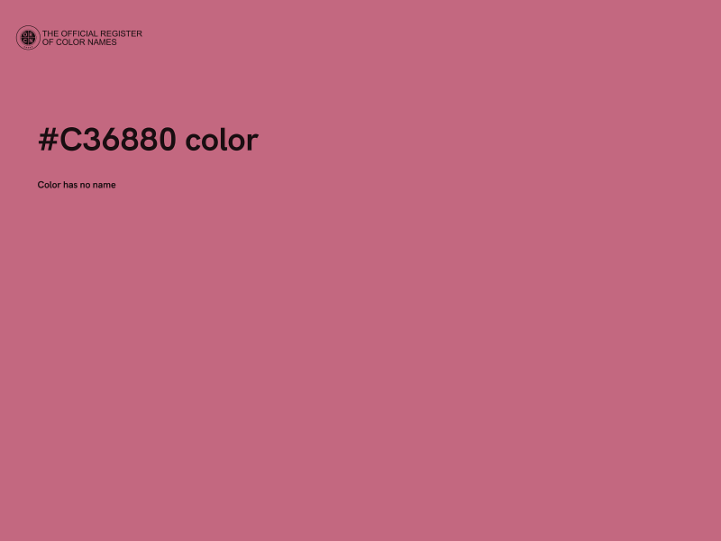 #C36880 color image