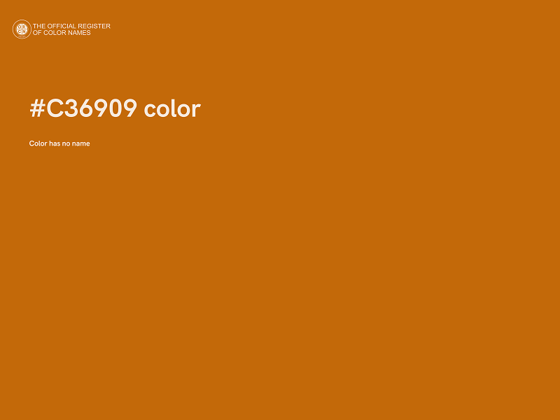 #C36909 color image