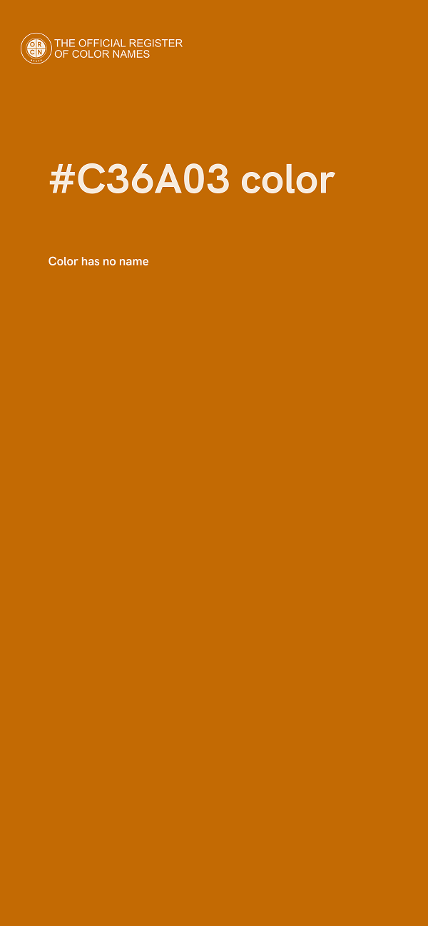 #C36A03 color image