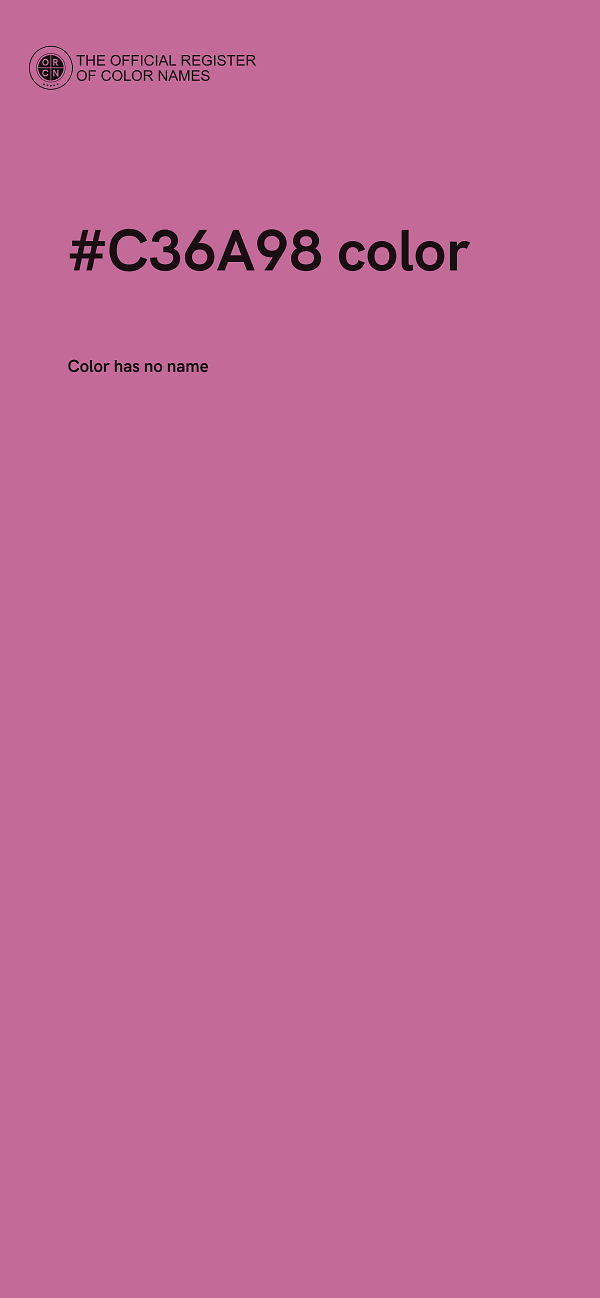 #C36A98 color image