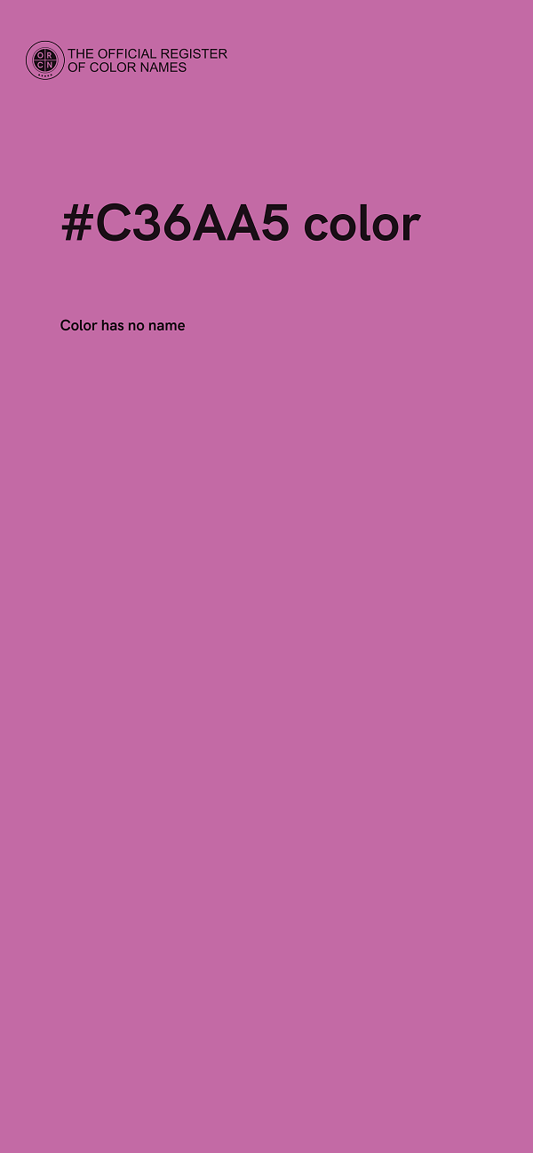 #C36AA5 color image