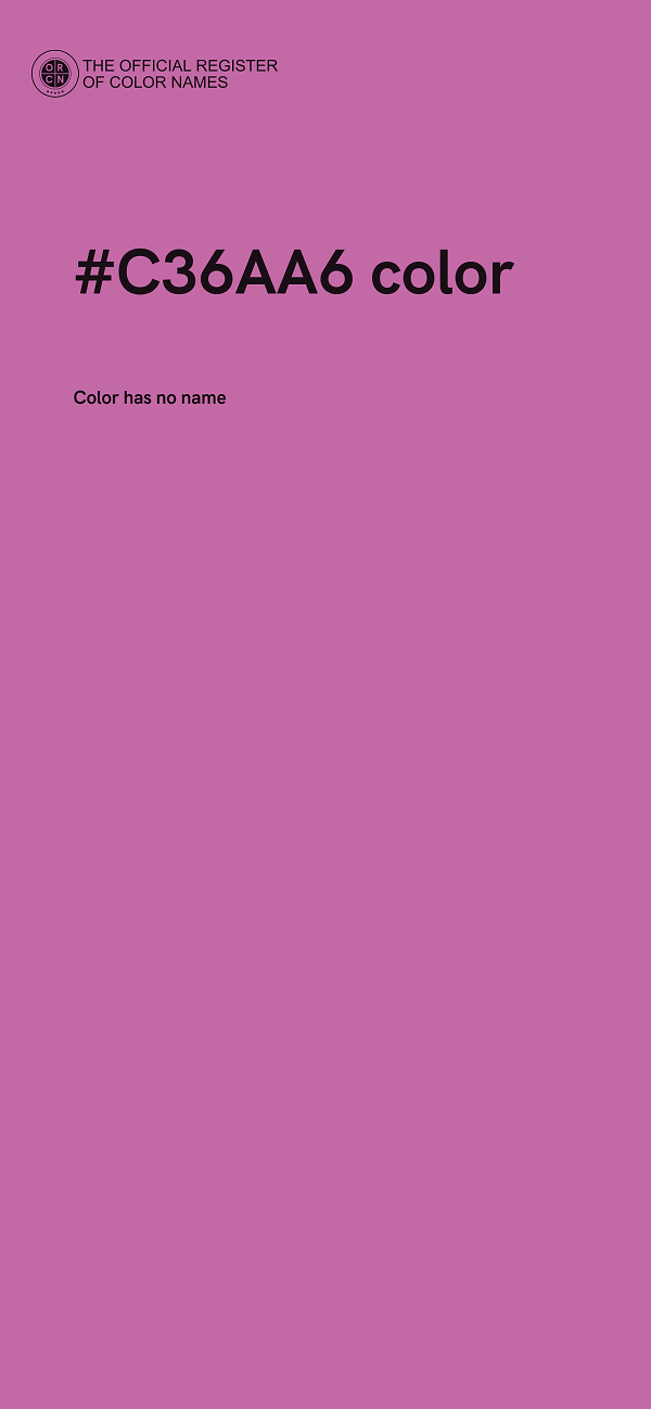 #C36AA6 color image