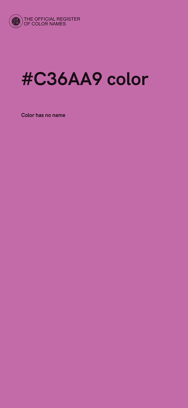 #C36AA9 color image