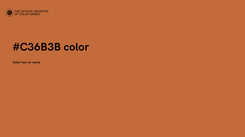 #C36B3B color image