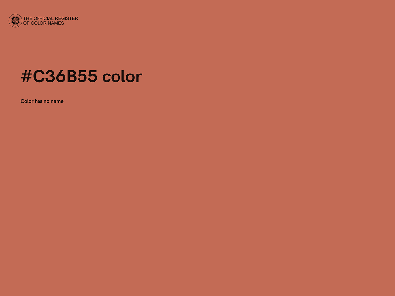#C36B55 color image