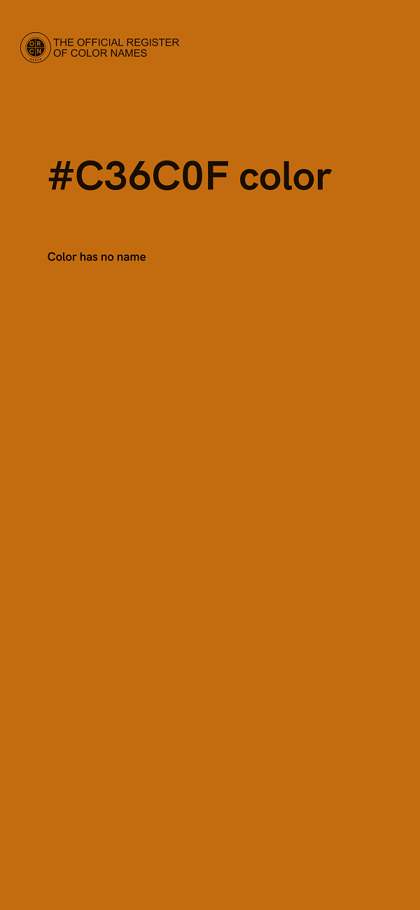 #C36C0F color image