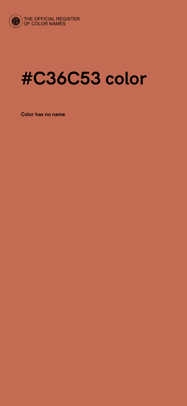 #C36C53 color image