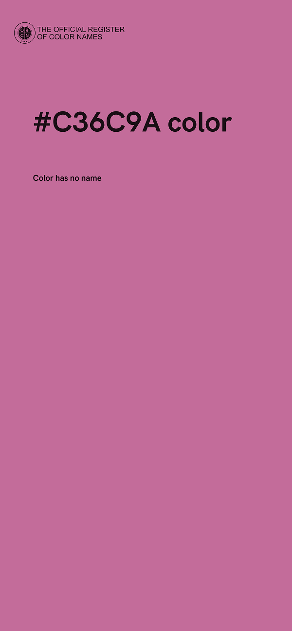 #C36C9A color image
