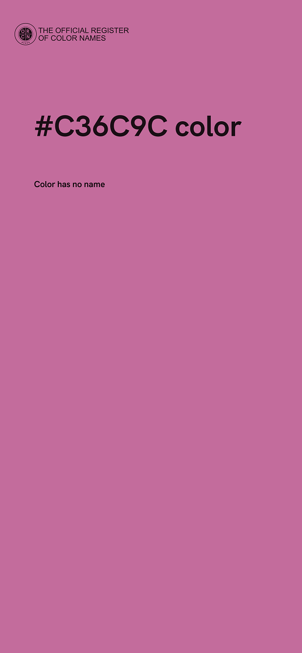 #C36C9C color image