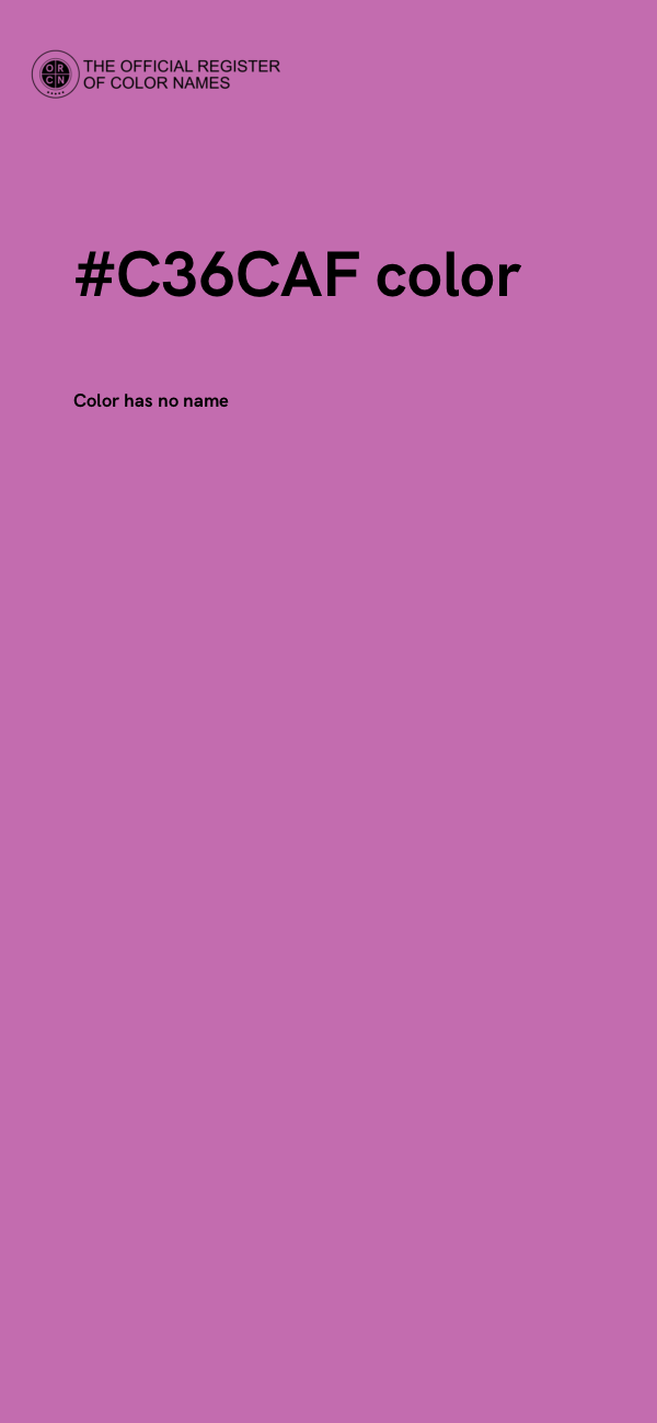 #C36CAF color image