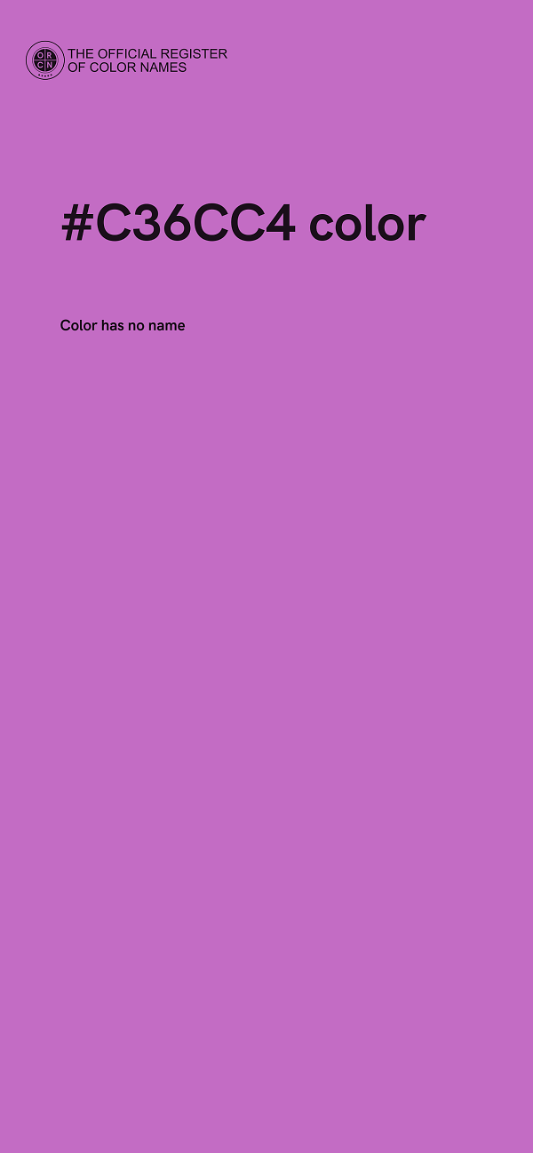 #C36CC4 color image