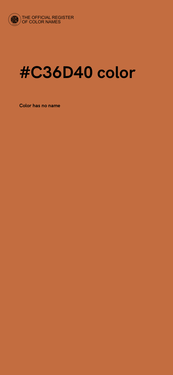 #C36D40 color image