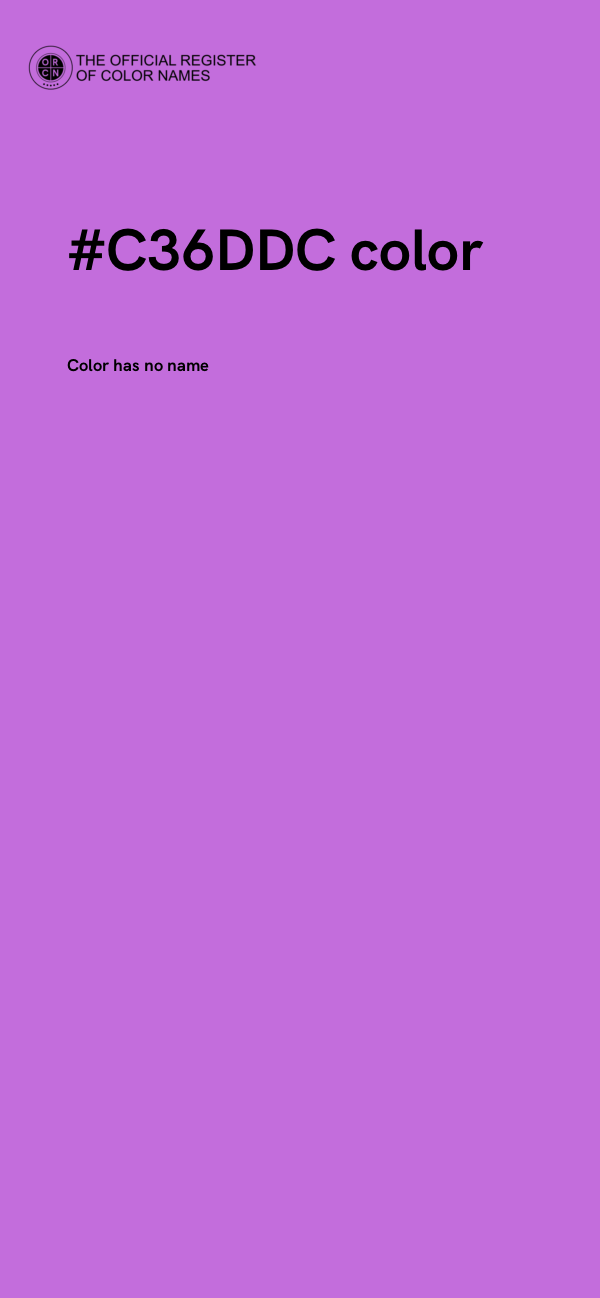 #C36DDC color image