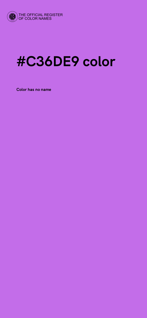 #C36DE9 color image