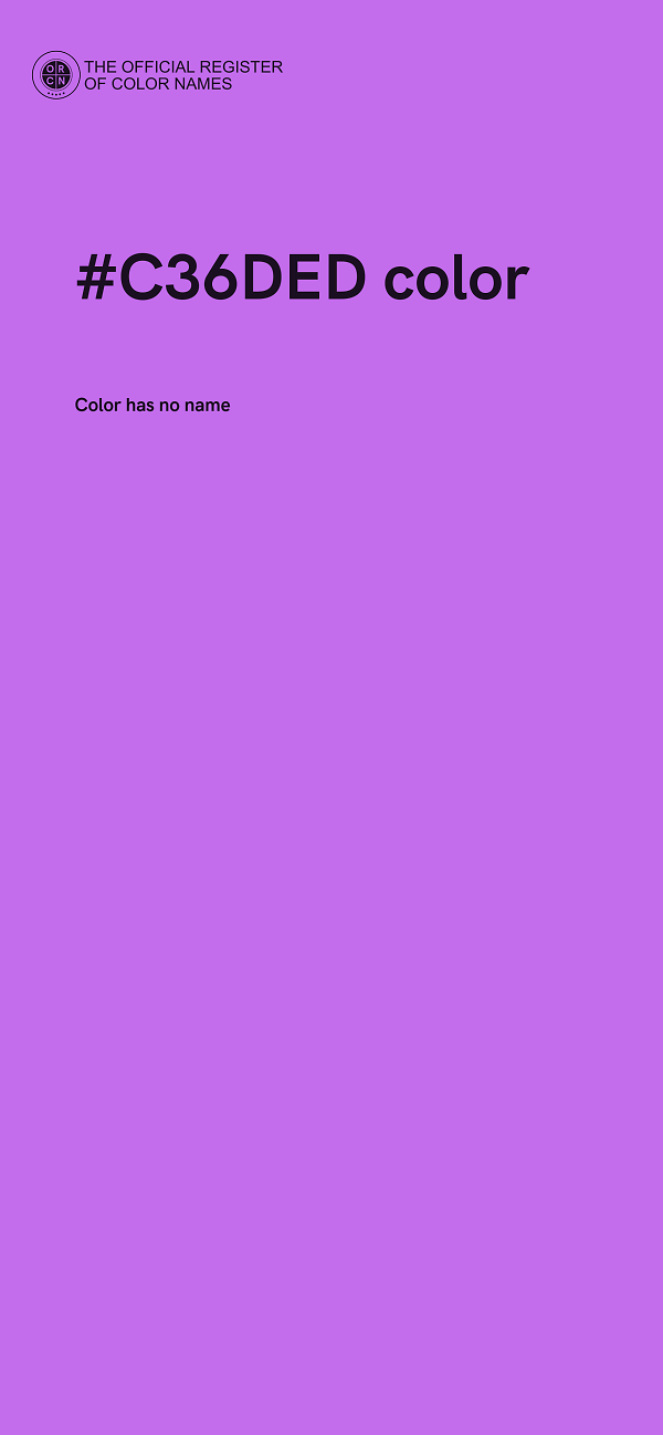 #C36DED color image