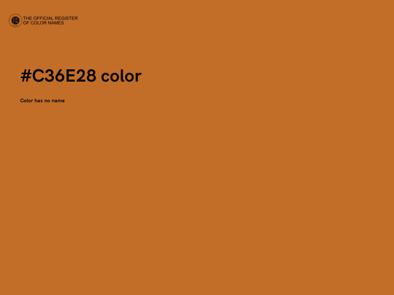 #C36E28 color image