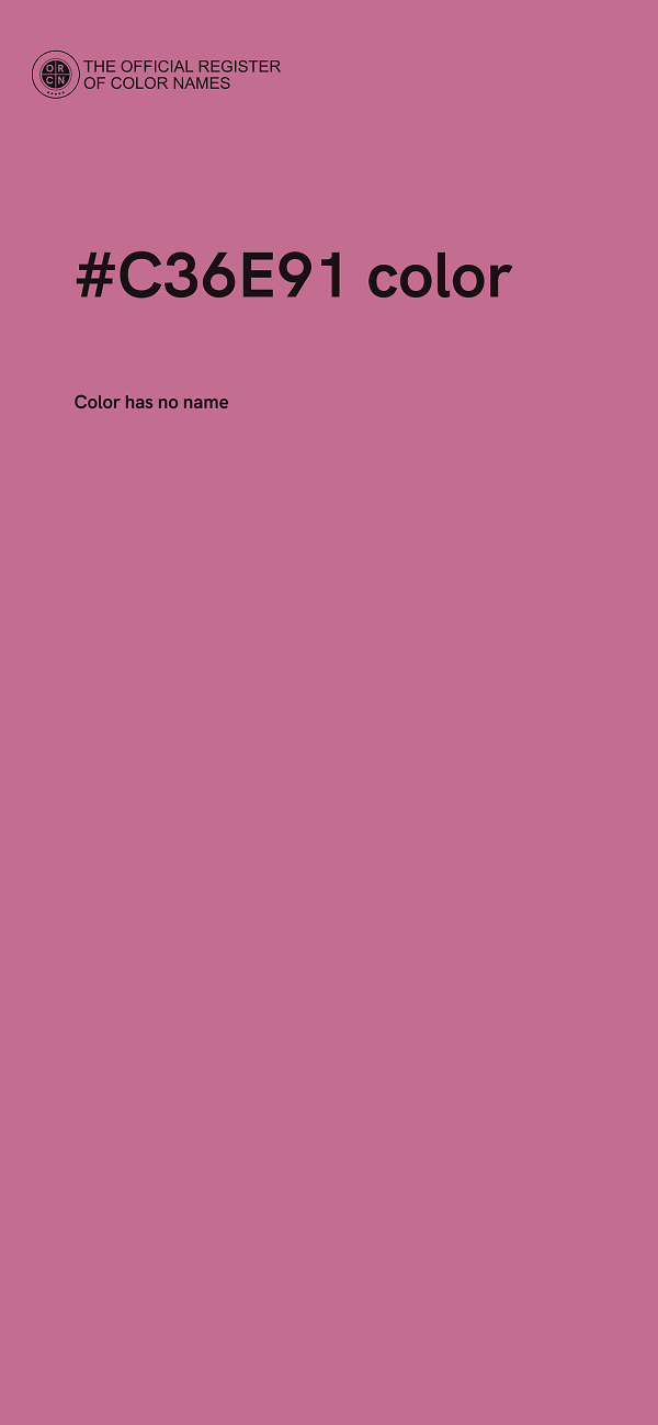 #C36E91 color image