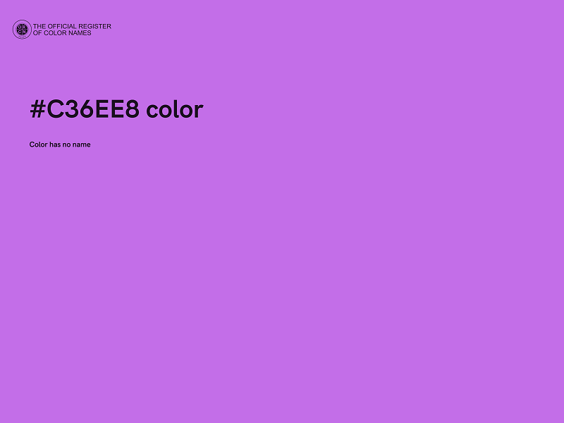 #C36EE8 color image