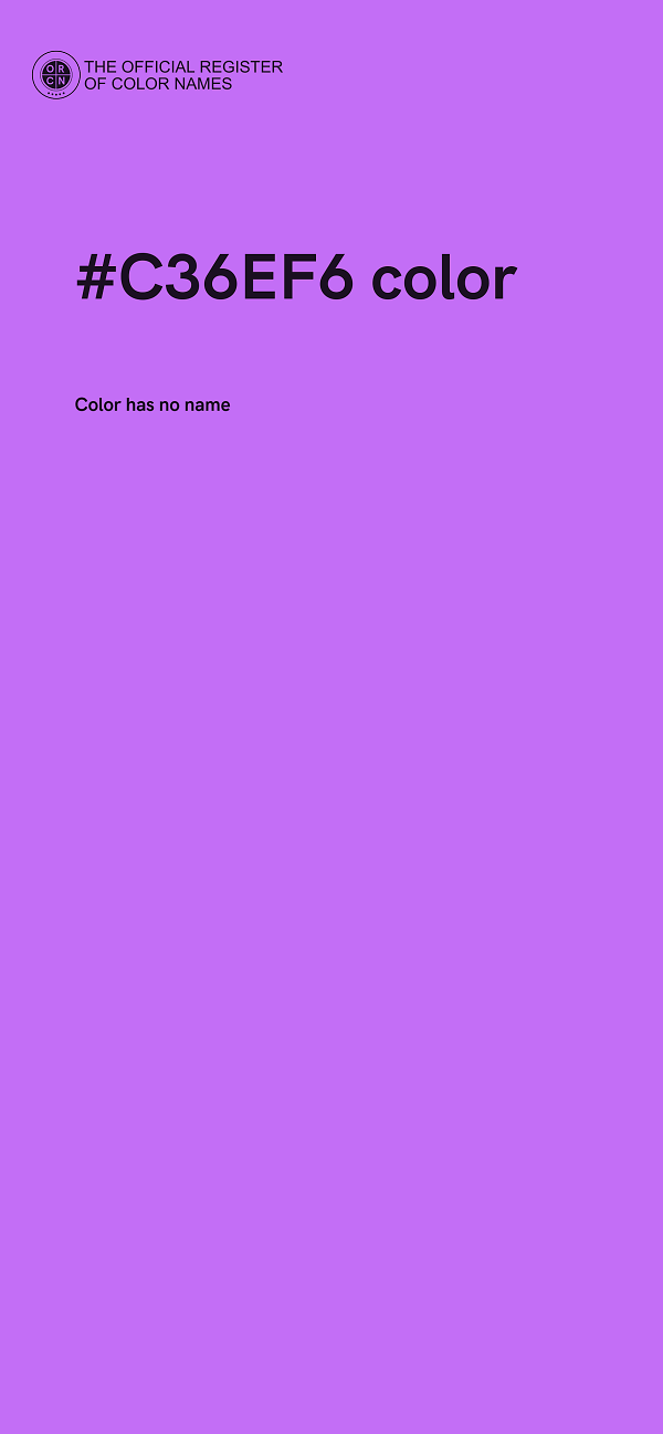 #C36EF6 color image