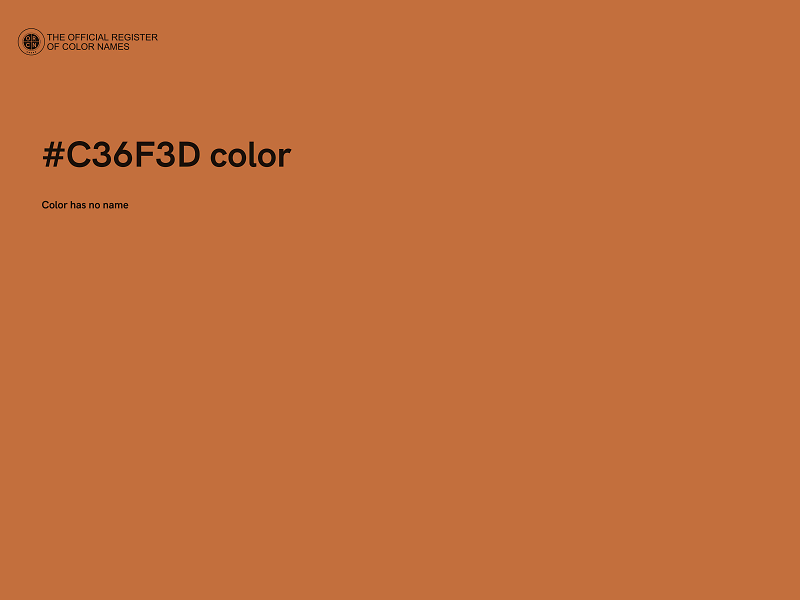 #C36F3D color image