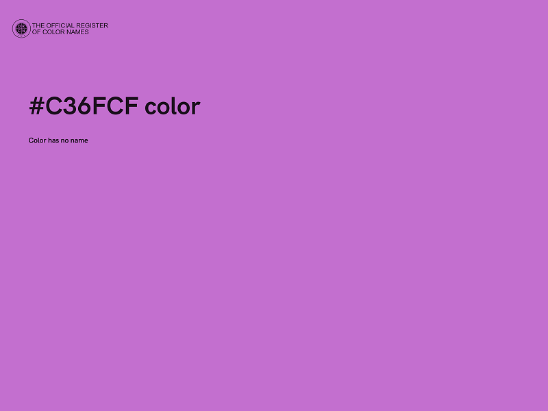 #C36FCF color image