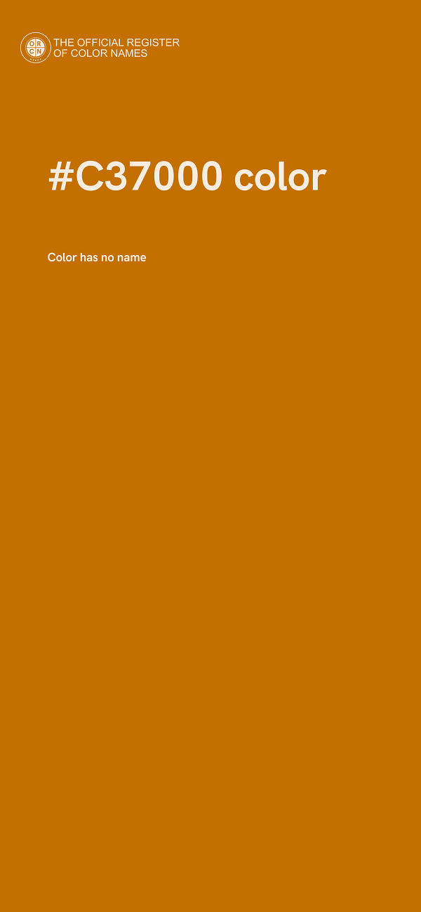 #C37000 color image
