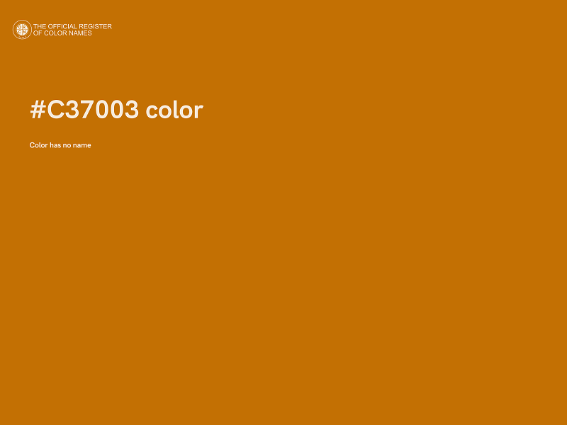 #C37003 color image