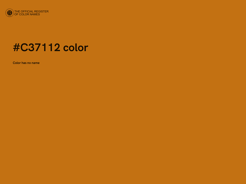 #C37112 color image