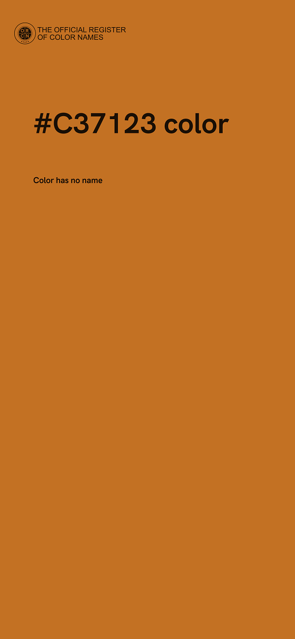#C37123 color image