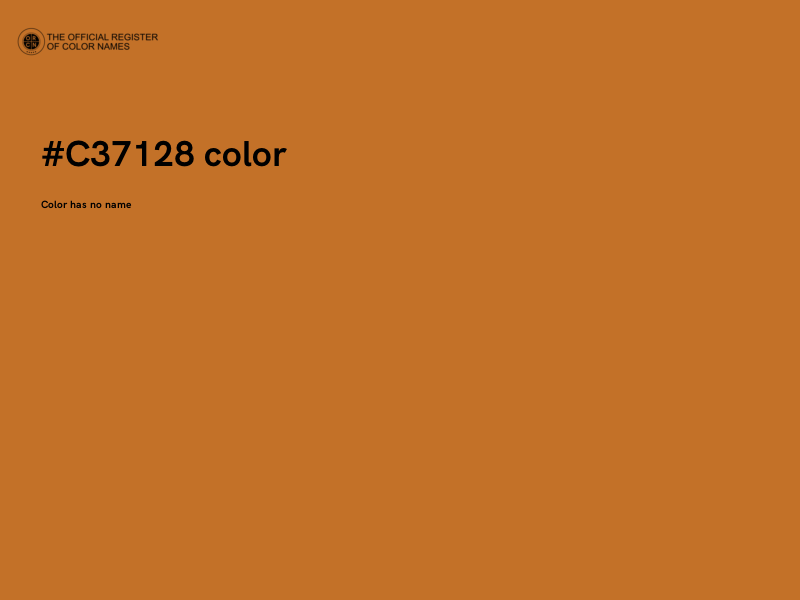 #C37128 color image
