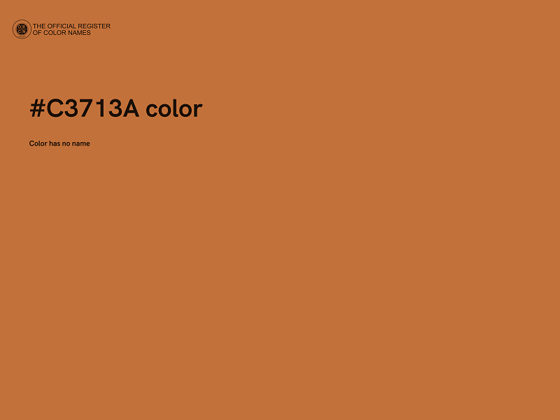 #C3713A color image