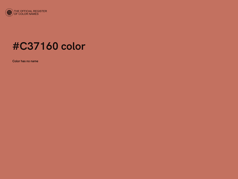 #C37160 color image