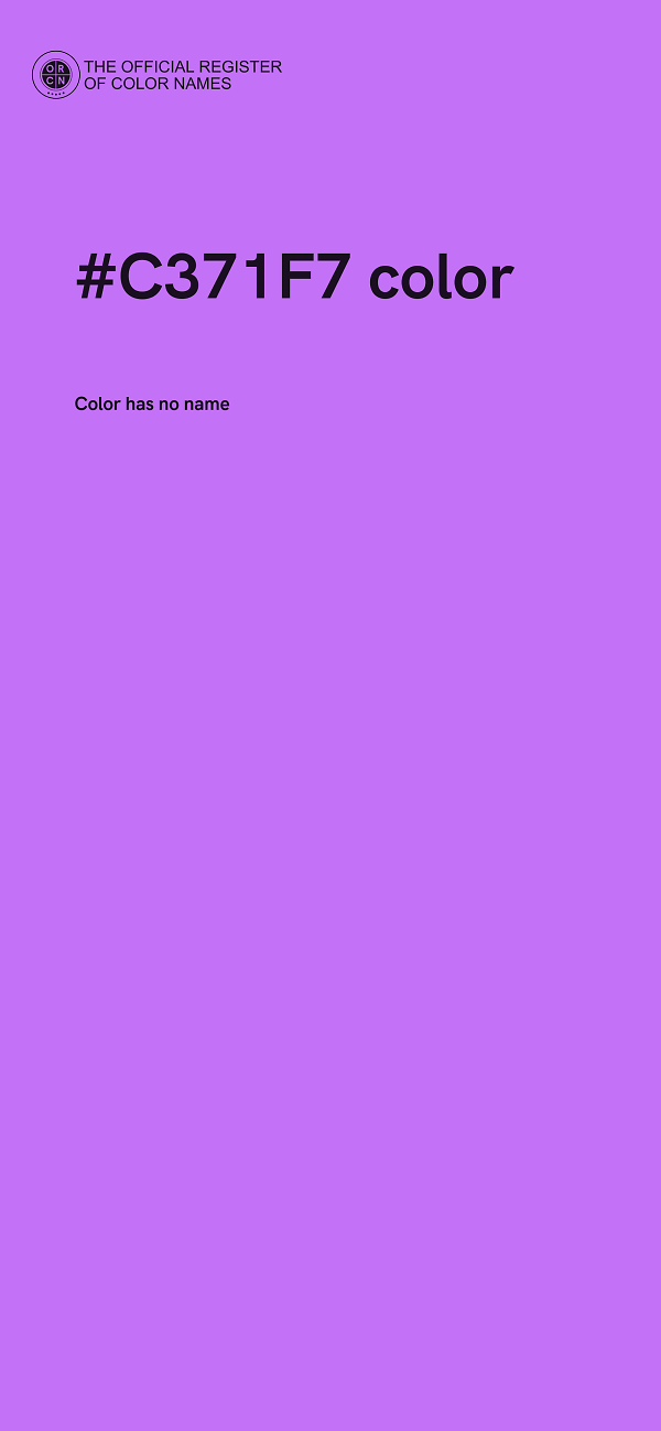 #C371F7 color image