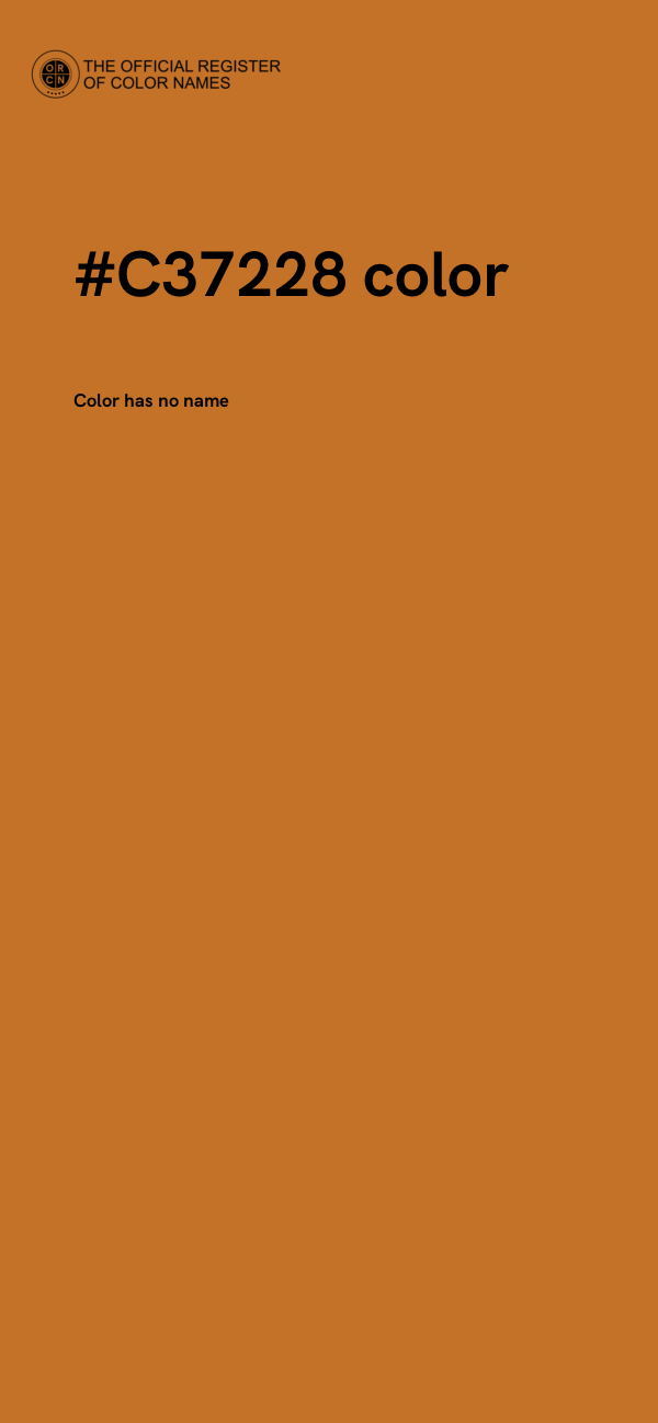 #C37228 color image