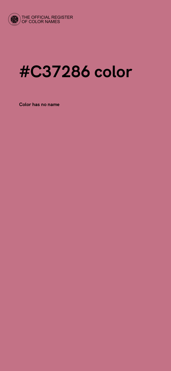 #C37286 color image