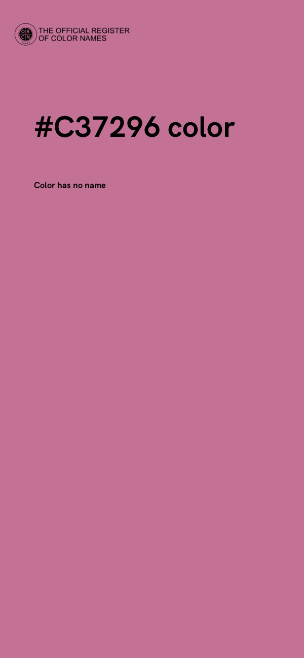 #C37296 color image
