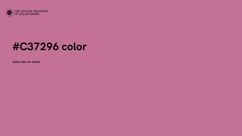 #C37296 color image