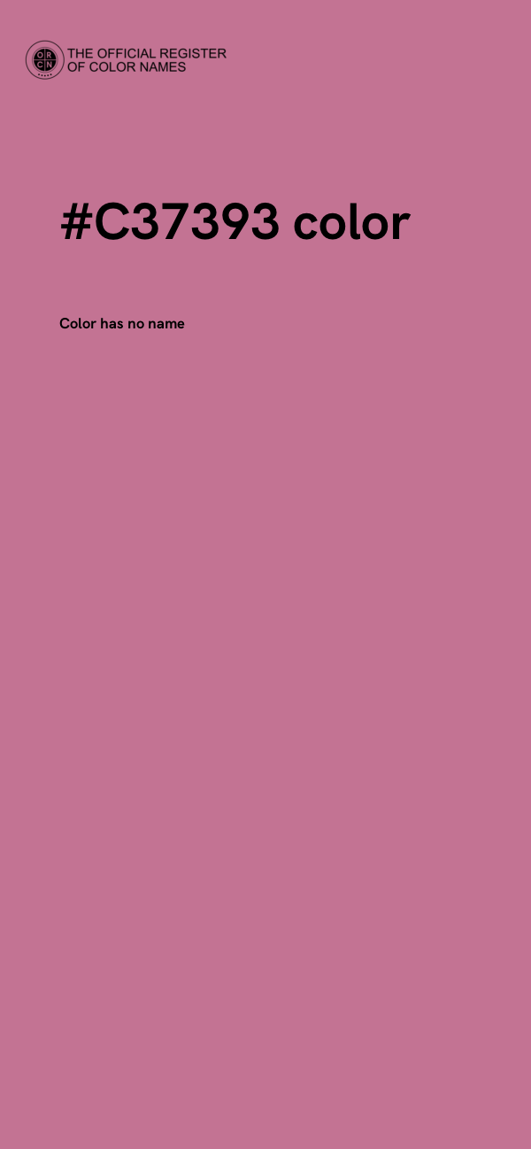#C37393 color image