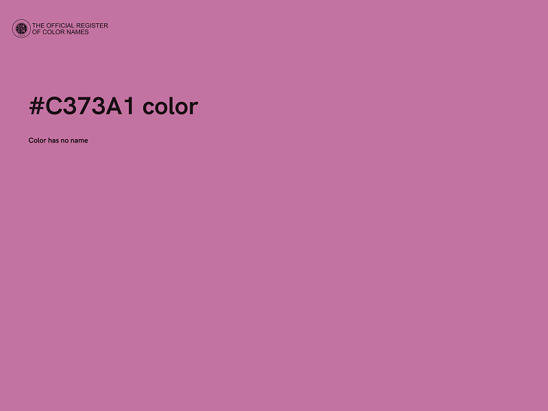 #C373A1 color image