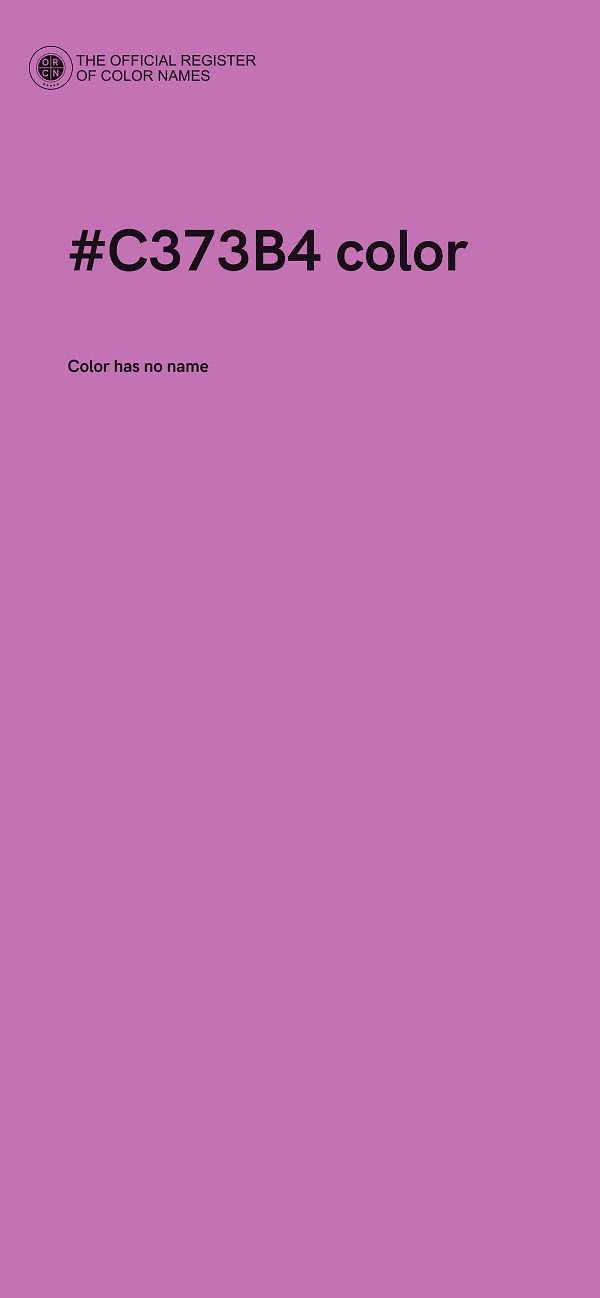 #C373B4 color image
