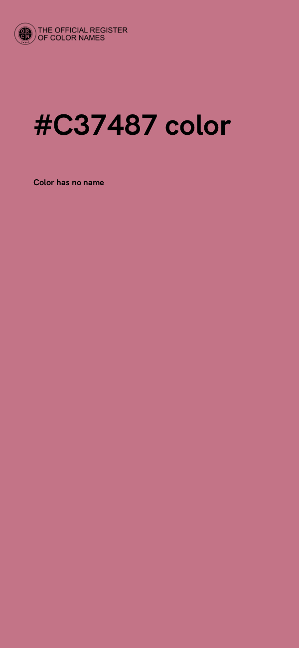 #C37487 color image