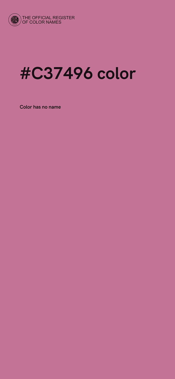 #C37496 color image