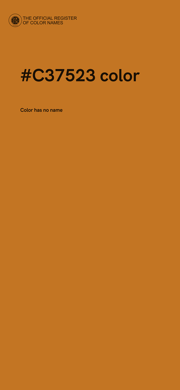 #C37523 color image