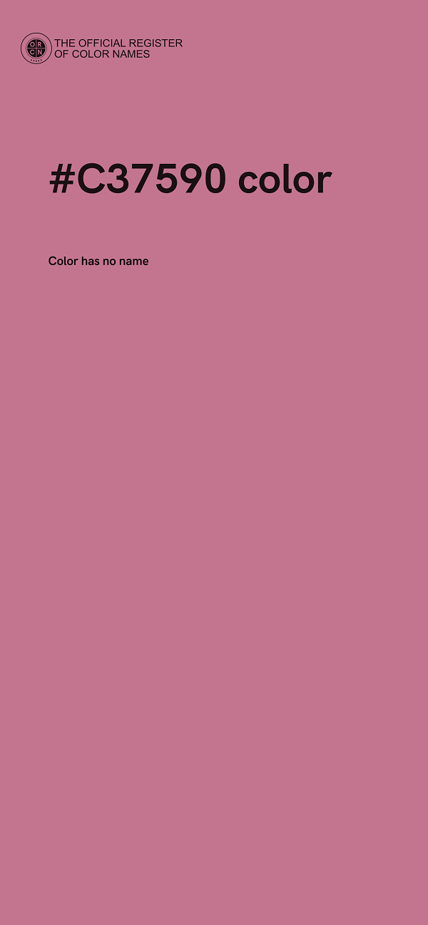 #C37590 color image