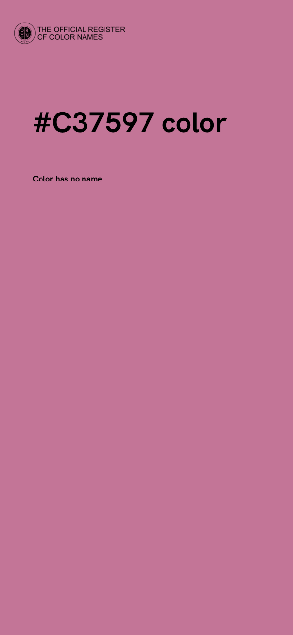 #C37597 color image