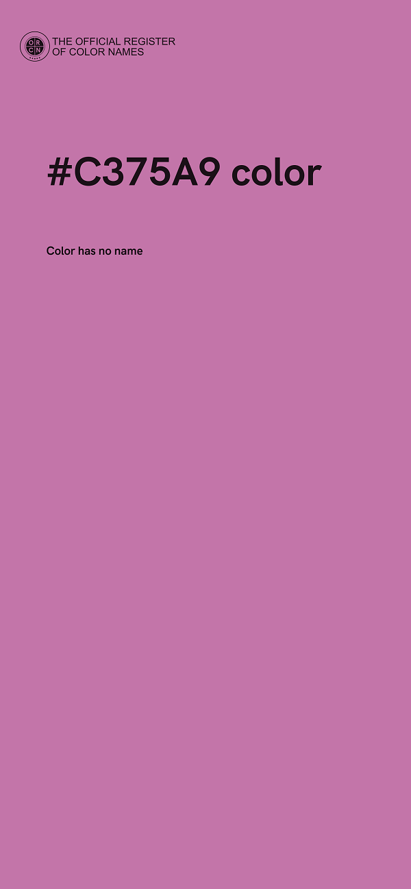 #C375A9 color image