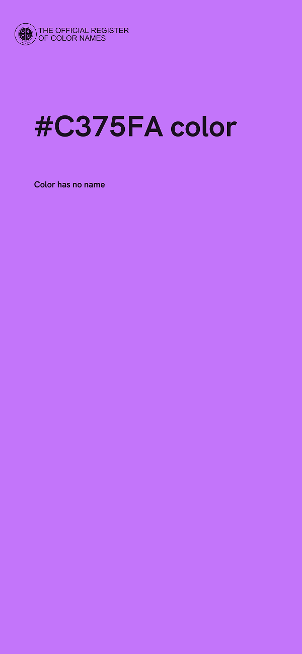 #C375FA color image