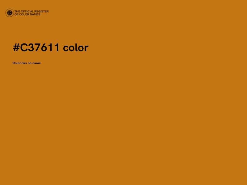#C37611 color image