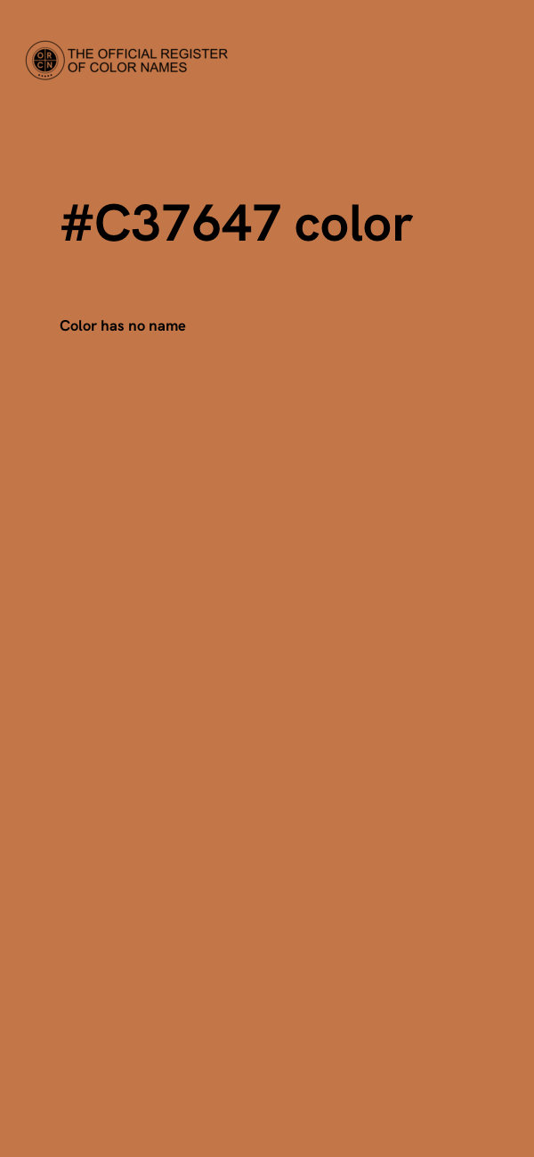 #C37647 color image